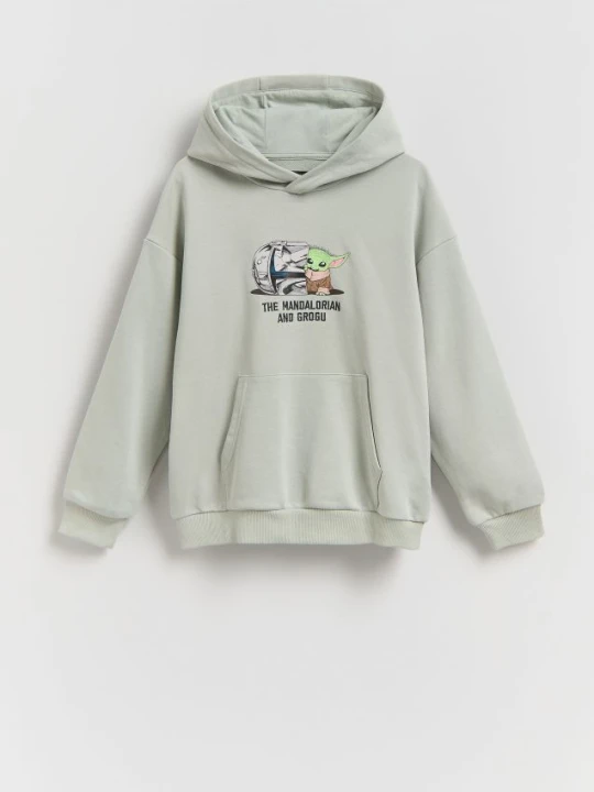 Zdjęcie produktu Reserved - Bluza Mandalorian i Grogu - jasnozielony