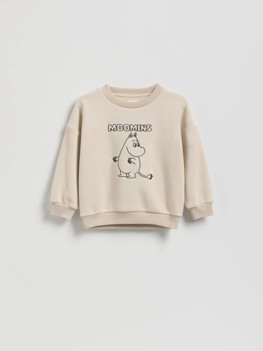 Zdjęcie produktu Reserved - Bluza Muminki - beżowy