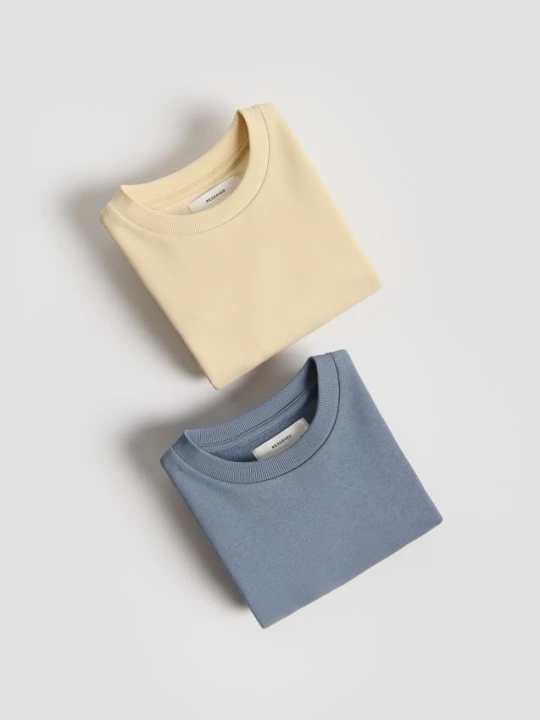 Zdjęcie produktu Reserved - Bluza oversize 2 pack - jasnożółty