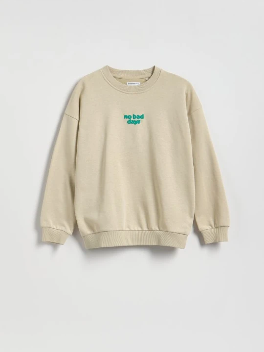 Zdjęcie produktu Reserved - Bluza oversize - beżowy