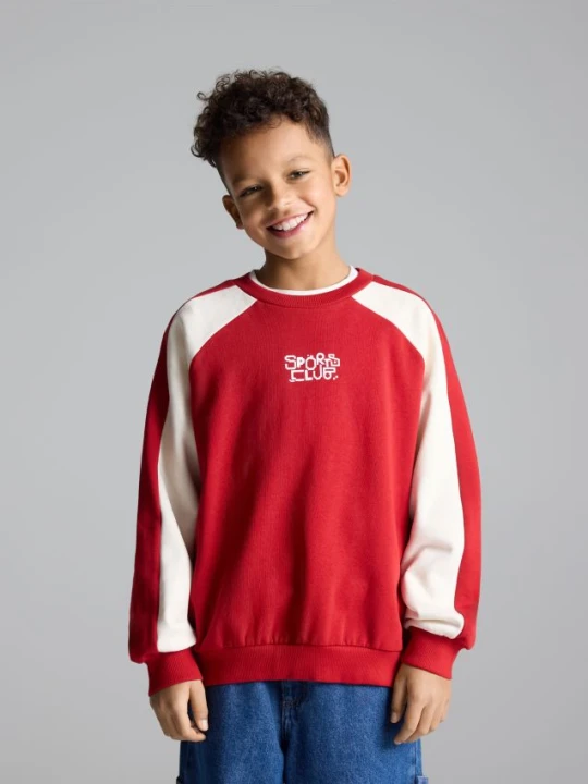 Zdjęcie produktu Reserved - Bluza oversize - czerwony