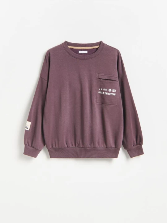 Zdjęcie produktu Reserved - Bluza oversize - fioletowy