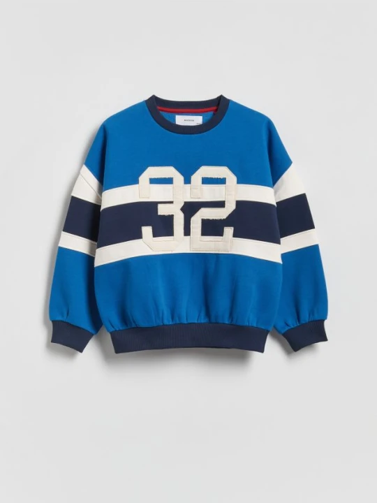 Zdjęcie produktu Reserved - Bluza oversize - niebieski