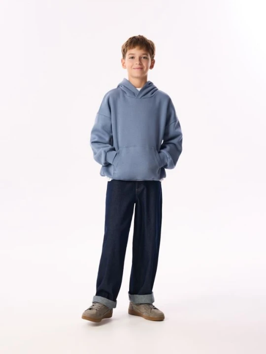 Zdjęcie produktu Reserved - Bluza oversize z bawełną - granatowy