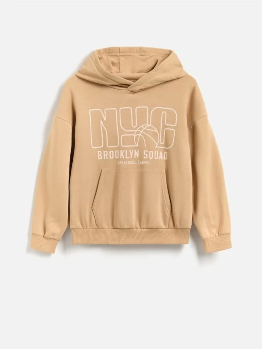 Zdjęcie produktu Reserved - Bluza oversize z kapturem - brązowy