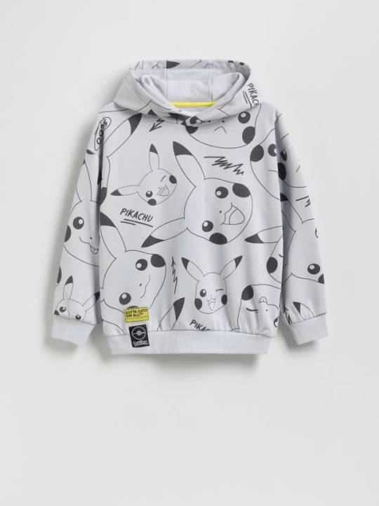 Zdjęcie produktu Reserved - Bluza Pokémon - jasnoszary
