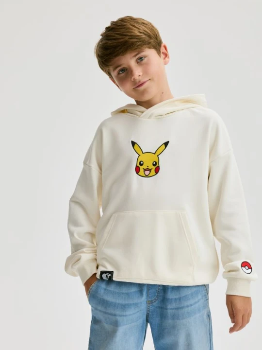 Zdjęcie produktu Reserved - Bluza Pokémon - złamana biel