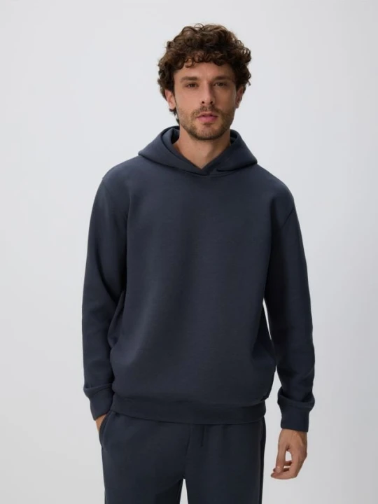 Zdjęcie produktu Reserved - Bluza regular z kapturem - ciemnoszary