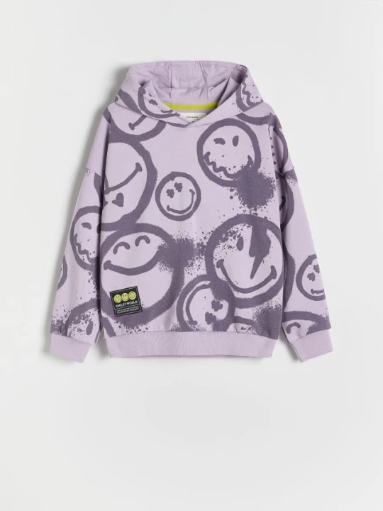 Zdjęcie produktu Reserved - Bluza SmileyWorld® - fioletowy