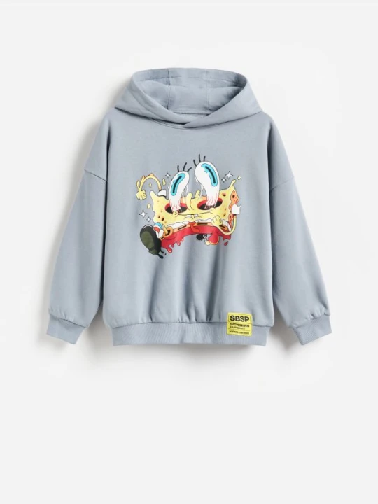 Zdjęcie produktu Reserved - Bluza SpongeBob - ciemnoszary
