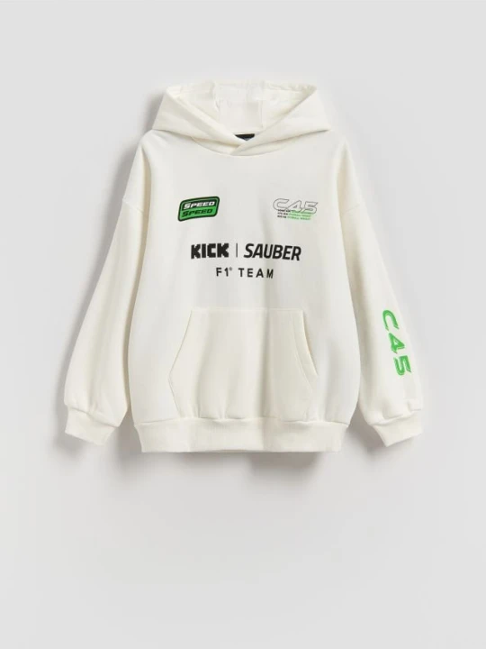 Zdjęcie produktu Reserved - Bluza Team Kick Sauber F1 - złamana biel