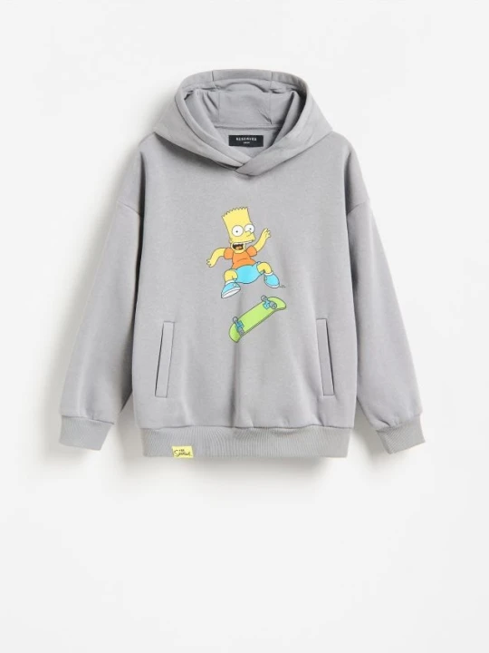 Zdjęcie produktu Reserved - Bluza The Simpsons - ciemnoszary