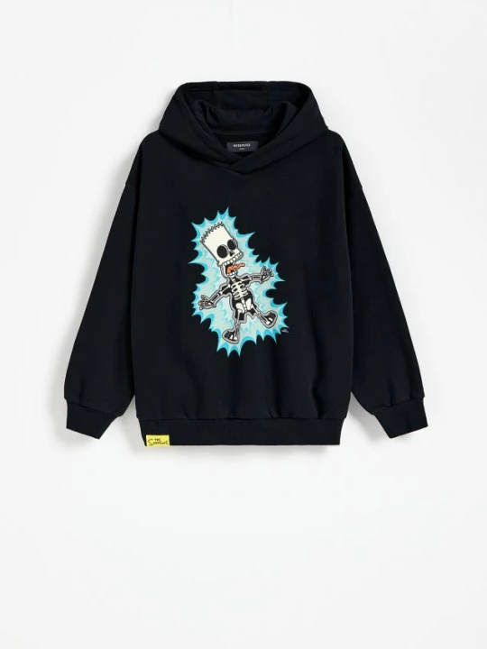 Zdjęcie produktu Reserved - Bluza świecąca w ciemności The Simpsons - czarny