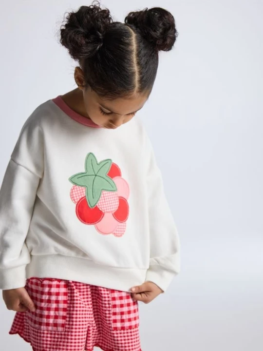 Zdjęcie produktu Reserved - Bluza z aplikacją - złamana biel