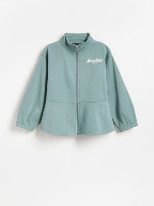 Zdjęcie produktu Reserved - Bluza z baskinką - zielony