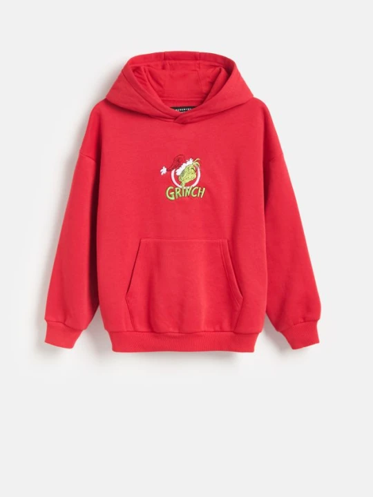 Zdjęcie produktu Reserved - Bluza z bawełną Grinch - czerwony