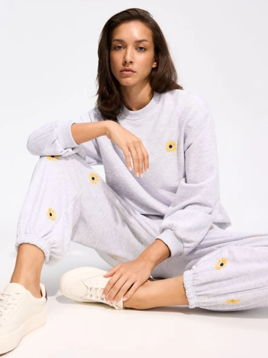 Zdjęcie produktu Reserved - Bluza z bawełną - jasnoszary