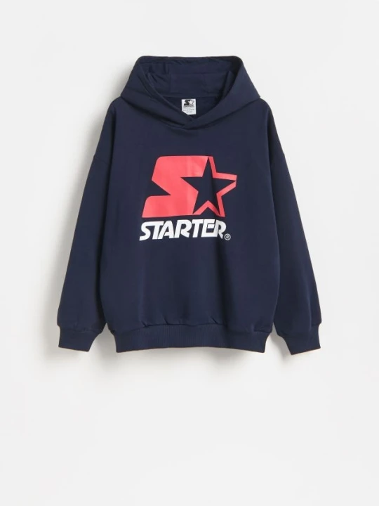 Zdjęcie produktu Reserved - Bluza z bawełną Starter - granatowy