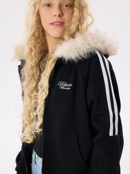 Zdjęcie produktu Reserved - Bluza z futerkiem - czarny