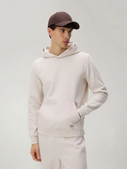 Zdjęcie produktu Reserved - Bluza z kapturem - beżowy