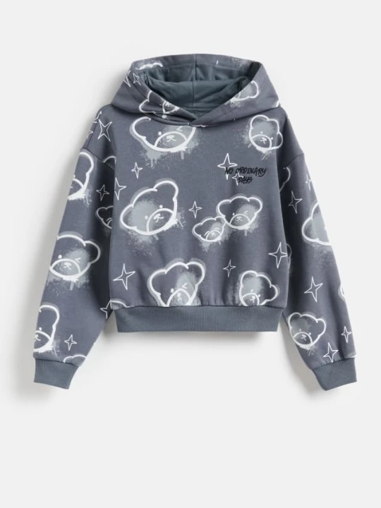 Zdjęcie produktu Reserved - Bluza z kapturem - ciemnoszary