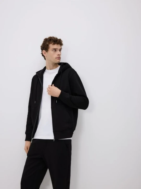 Zdjęcie produktu Reserved - Bluza z kapturem - czarny