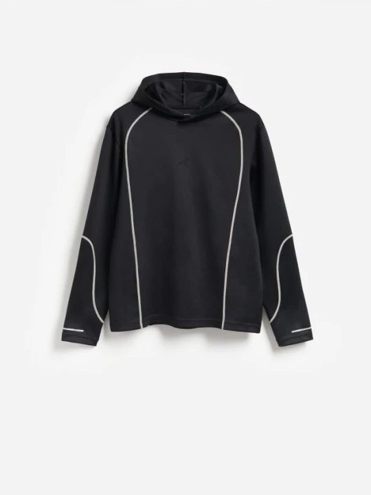 Zdjęcie produktu Reserved - Bluza z kapturem - czarny