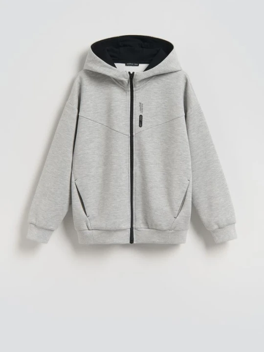 Zdjęcie produktu Reserved - Bluza z kapturem - jasnoszary