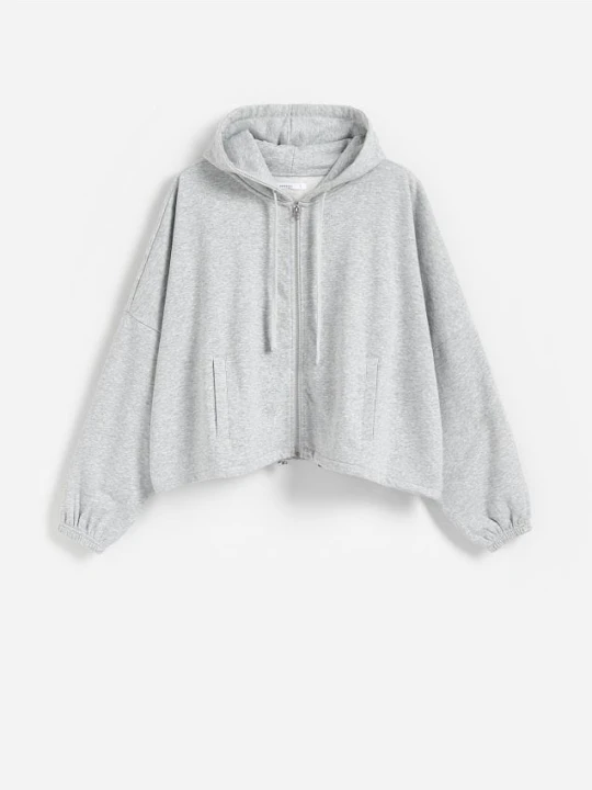 Zdjęcie produktu Reserved - Bluza z kapturem - jasnoszary