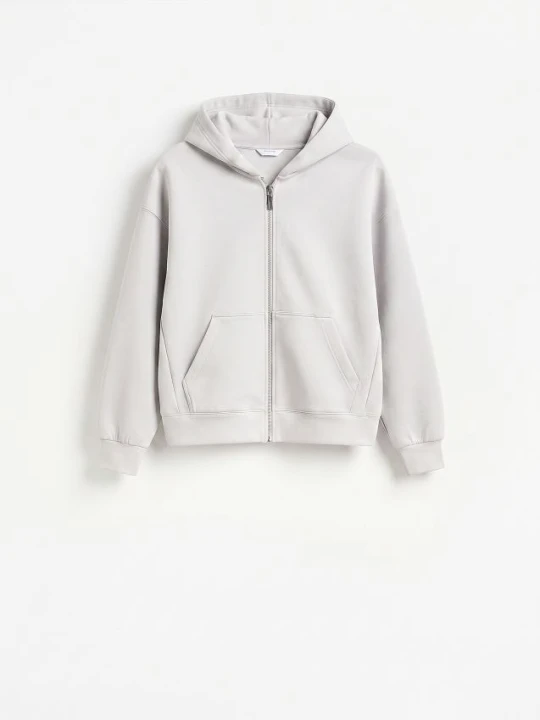 Zdjęcie produktu Reserved - Bluza z kapturem - jasnoszary