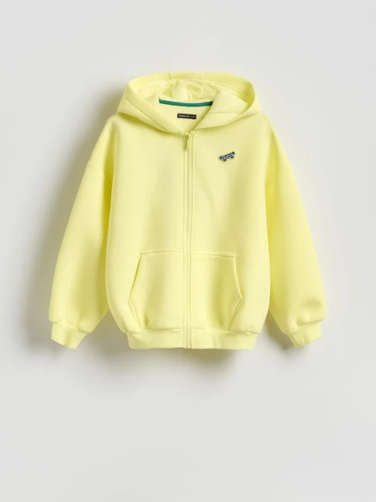 Zdjęcie produktu Reserved - Bluza z kapturem - jasnożółty