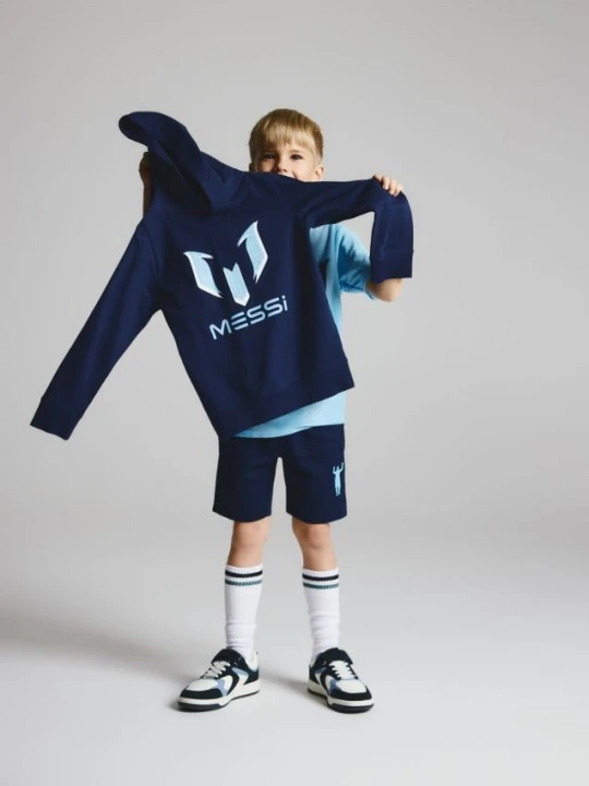 Zdjęcie produktu Reserved - Bluza z kapturem Messi - granatowy