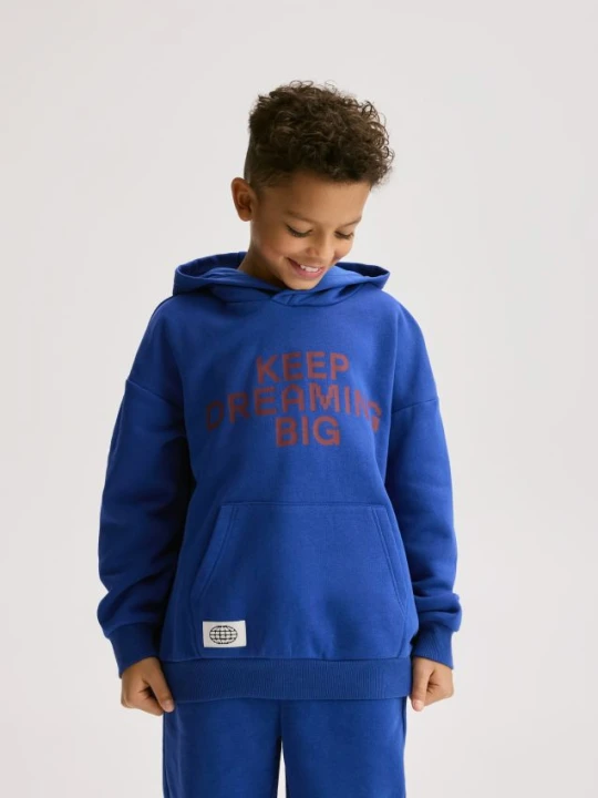 Zdjęcie produktu Reserved - Bluza z kapturem - niebieski