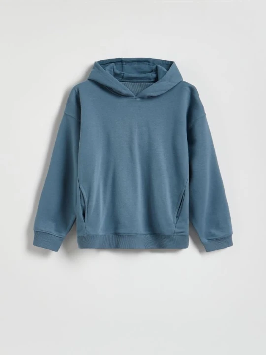 Zdjęcie produktu Reserved - Bluza z kapturem - niebieski