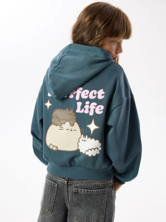 Zdjęcie produktu Reserved - Bluza z kapturem Pusheen - zielony