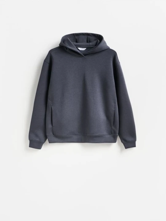 Zdjęcie produktu Reserved - Bluza z kapturem - ciemnoszary