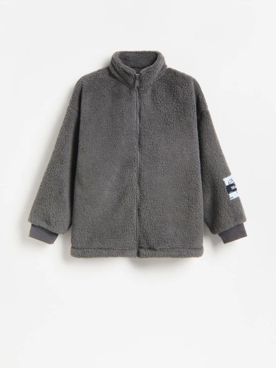 Zdjęcie produktu Reserved - Bluza z miękkiej dzianiny - ciemnoszary