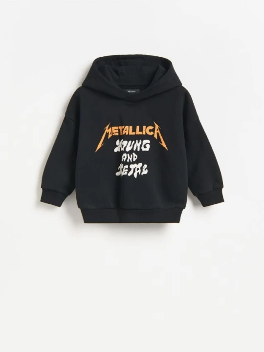 Zdjęcie produktu Reserved - Bluza z motywem Metallica - czarny