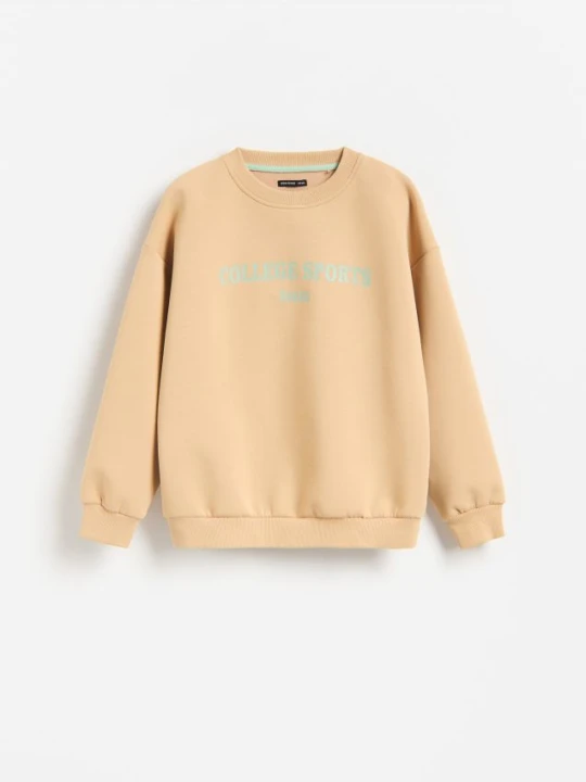 Zdjęcie produktu Reserved - Bluza z nadrukiem - brązowy