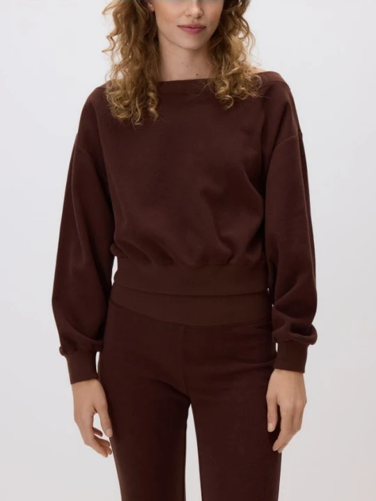 Zdjęcie produktu Reserved - Bluza z odkrytymi ramionami - brązowy