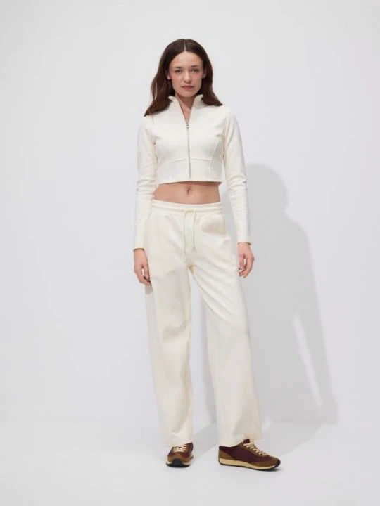 Zdjęcie produktu Reserved - Bluza z wysoką stójką - jasnożółty