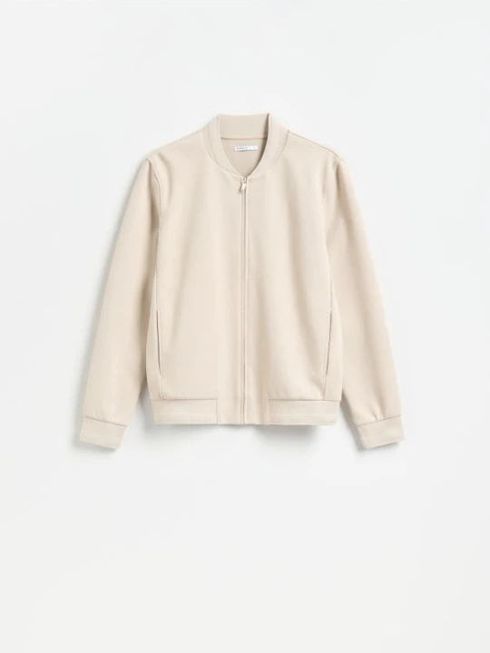 Zdjęcie produktu Reserved - Bluza ze stójką - beżowy