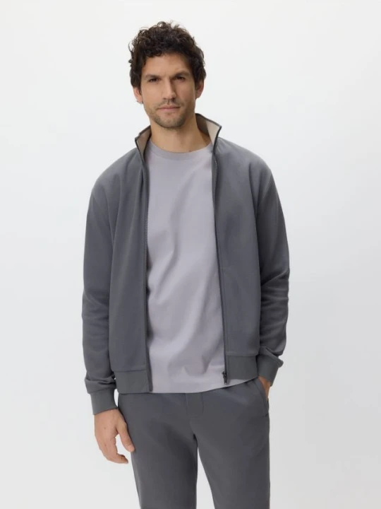 Zdjęcie produktu Reserved - Bluza ze stójką - ciemnoszary