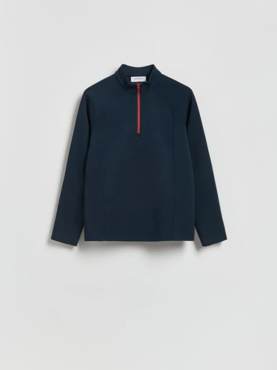 Zdjęcie produktu Reserved - Bluza ze stójką - granatowy