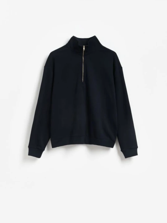 Zdjęcie produktu Reserved - Bluza ze stójką - granatowy
