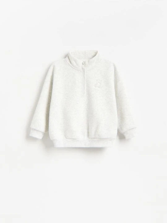 Zdjęcie produktu Reserved - Bluza ze stójką - jasnoszary