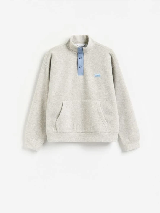 Zdjęcie produktu Reserved - Bluza ze stójką - jasnoszary