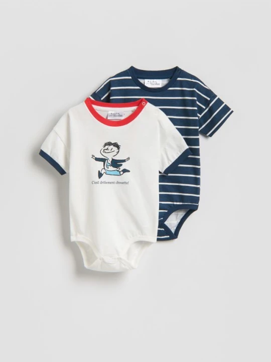 Zdjęcie produktu Reserved - Body Mikołajek 2 pack - złamana biel