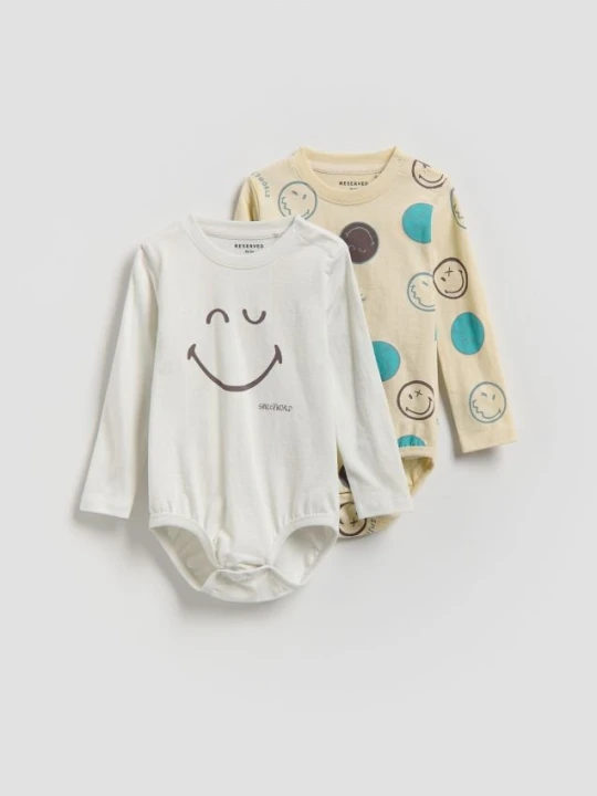 Zdjęcie produktu Reserved - Body SmileyWorld® 2 pack - jasnoszary
