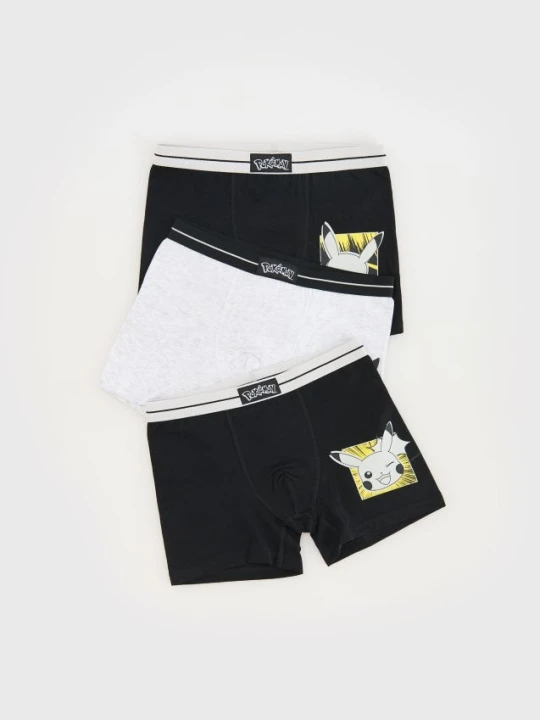Zdjęcie produktu Reserved - Bokserki Pokémon 3 pack - czarny